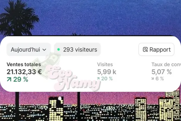 Capture de tableau de bord e-commerce 7 sur 7