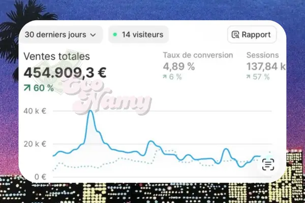 Capture de tableau de bord e-commerce 7 sur 7